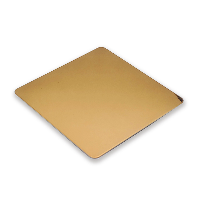 Grade 304 Mirror 8K Red Gold Color Stainless Steel Sheet with Nano Coating