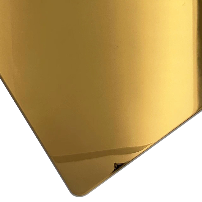 Grade 304 Mirror 8K Red Gold Color Stainless Steel Sheet with Nano Coating - Image 5