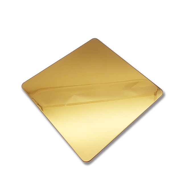 Grade 304 Mirror 8K Red Gold Color Stainless Steel Sheet with Nano Coating - Image 4
