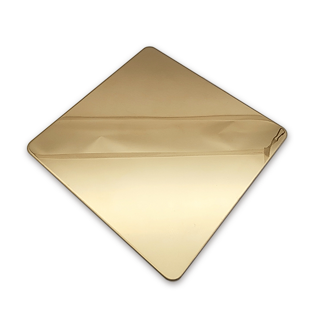 Grade 304 Mirror 8K Zr-brass Color Stainless Steel Sheets - Image 7