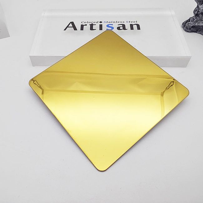 Grade 304 Mirror 8K Gold Color Stainless Steel Sheets - Image 6