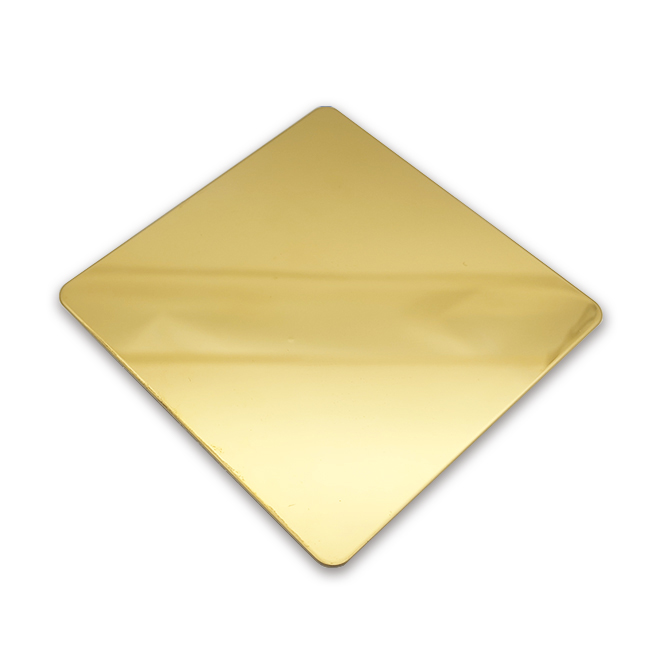 Grade 304 Mirror 8K Gold Color Stainless Steel Sheets - Image 4