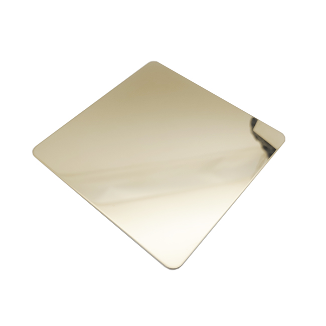 Grade 304 Mirror 8K Champange Gold Color Stainless Steel Sheet with Nano Coating - Image 4