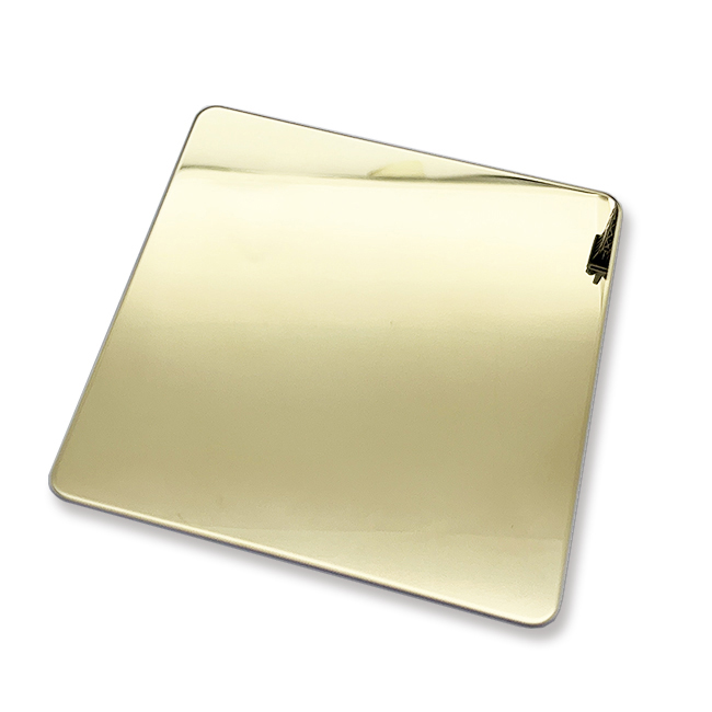 Grade 304 Mirror 8K Champange Gold Color Stainless Steel Sheet with Nano Coating - Image 2